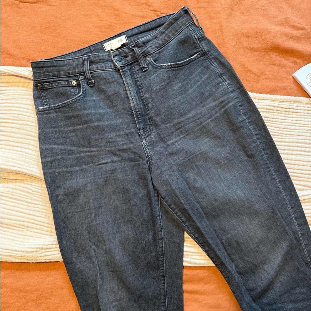 Madewell High Rise Charcoal Jeans